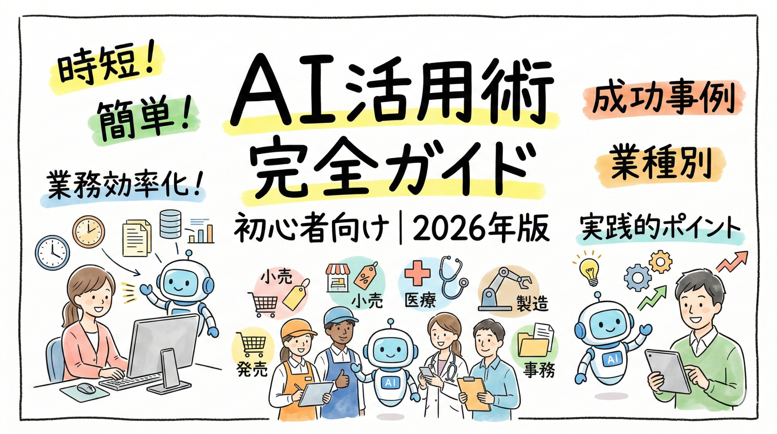 AI活用術の完全ガイド｜業種別成功事例と業務効率化を加速する実践的 