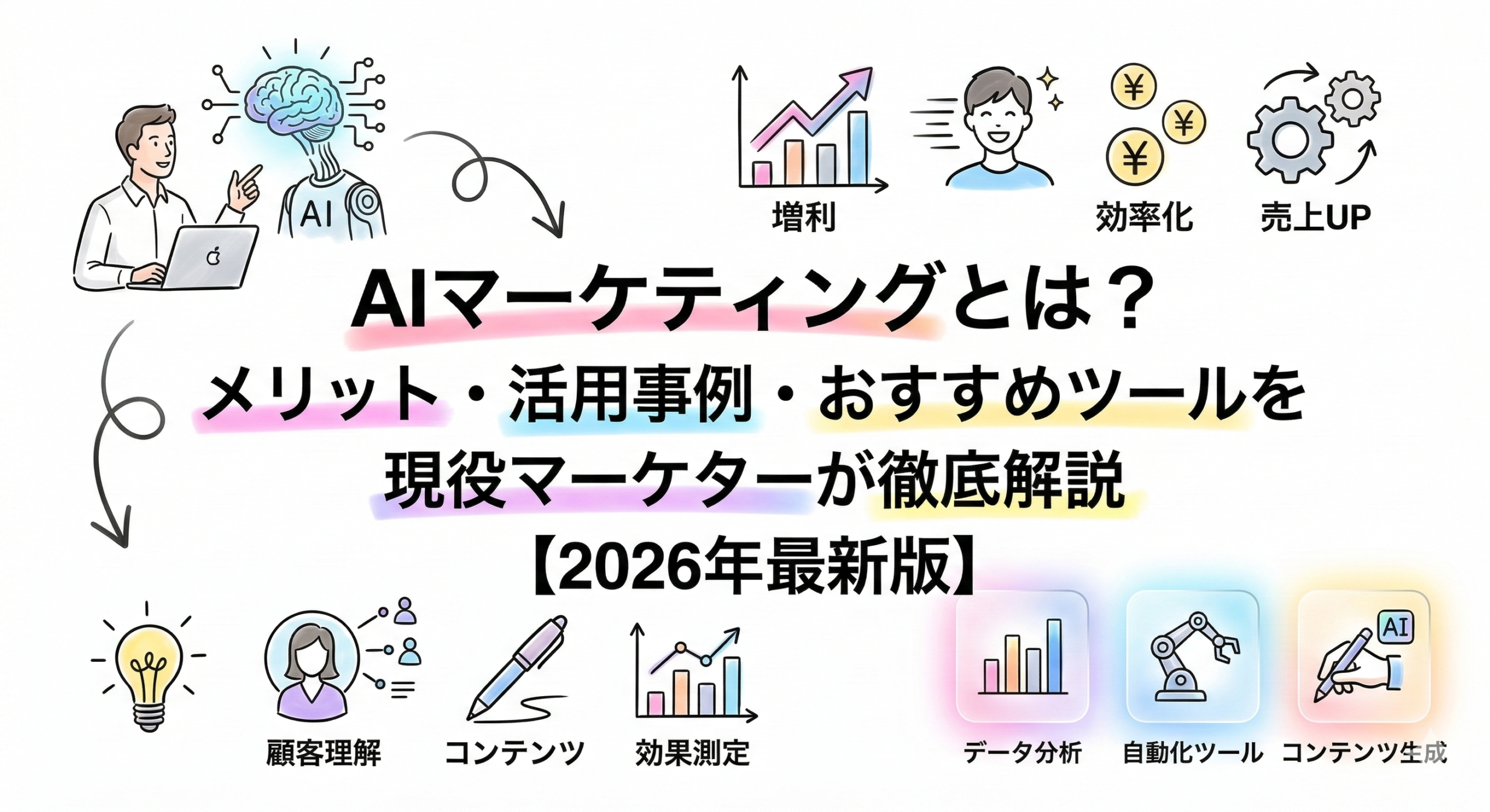 AIマーケティングとは？メリット・活用事例・おすすめツールを 現役マーケターが徹底解説【2026年最新版】